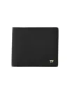 Tom Ford Textured Black Bifold Wallet In Black