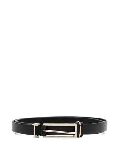 Tom Ford Textured Buckle Belt In Black