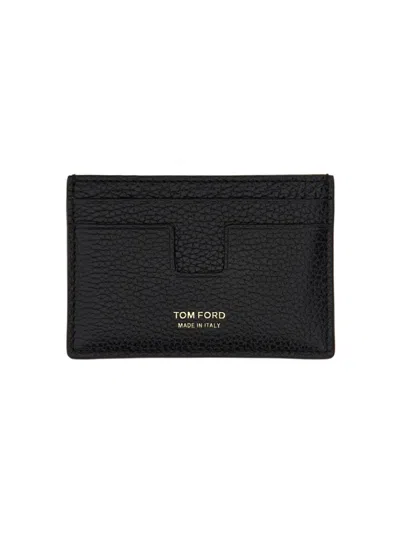 TOM FORD TOM FORD TEXTURED CALF LEATHER CARD HOLDER