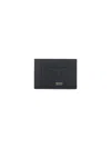 Tom Ford Textured Calfskin Leather Cardholder With Gold Embossed Logo