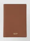 Tom Ford Textured Finish Bi-fold Wallet In Brown