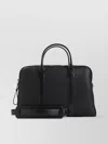 Tom Ford Textured Finish Briefcase Top Handles In Black
