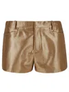 Tom Ford Textured Golden Shorts With Tailored Design In Gold