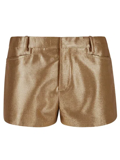 TOM FORD TOM FORD TEXTURED GOLDEN SHORTS WITH TAILORED DESIGN