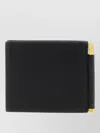 Tom Ford Textured Leather Card Holder Bi Fold In Black