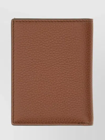 Tom Ford Textured Leather Compact Portfolio Line In Brown