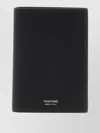 Tom Ford Textured Leather Passport Travel Card Holder In Black