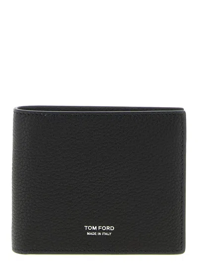 Tom Ford Textured Leather Wallet In Black