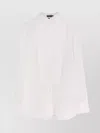 Tom Ford Textured Long Sleeve Cotton Shirt In White
