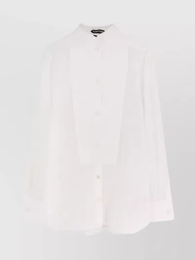 TOM FORD TEXTURED LONG SLEEVE COTTON SHIRT