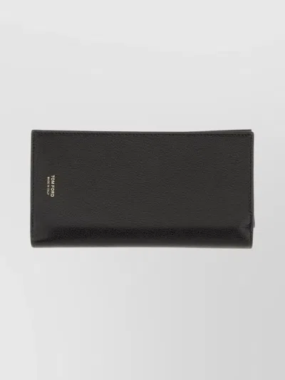 Tom Ford Textured Purse And Cardholder Set In Black