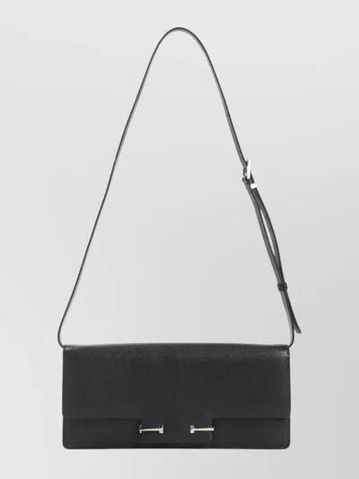 Tom Ford Textured Shoulder Bag Adjustable Strap Metal Hardware