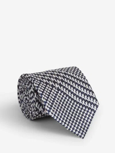 Tom Ford Textured Silk Tie In Black