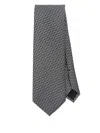 Tom Ford Textured Tie In Grey