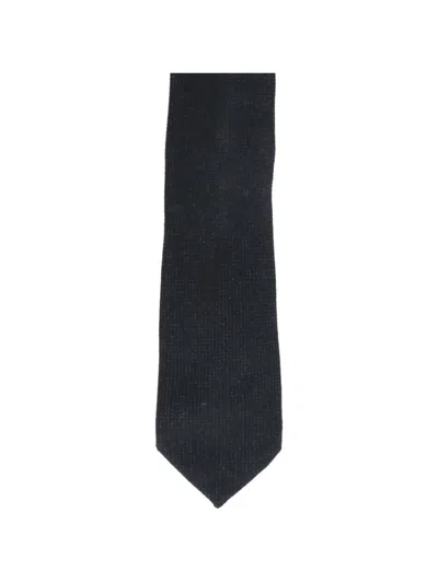 Tom Ford Textured-finish Tie In Black