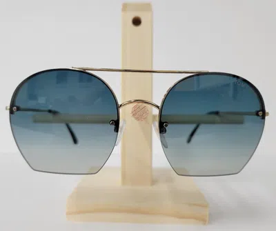 Pre-owned Tom Ford Tf-506 Antonia Sunglasses Rose Gold 28w Authentic In Blue