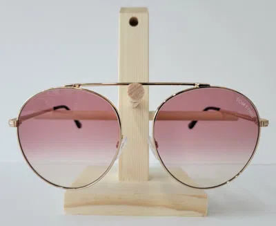 Pre-owned Tom Ford Tf-571 Simone Sunglasses Gold Pink 28z Authentic
