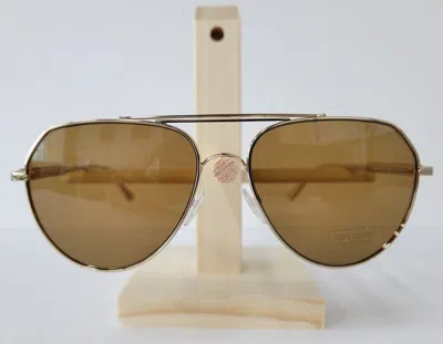 Pre-owned Tom Ford Tf-670 Andes Sunglasses Gold 28e Authentic In Brown