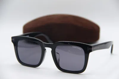 Pre-owned Tom Ford Tf 751-f-n Dax 01a Black Authentic Sunglasses W/case 53-22 In Blue