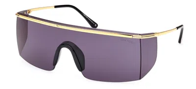 Pre-owned Tom Ford Tf 980 Ft0980 Pavlos-02 Shiny Deep Gold Smoke Lenses 30a Sunglasses