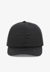 Tom Ford Logo Monogram Cotton Twill Baseball Cap