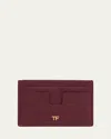 Tom Ford Tf Card Holder In Grained Leather