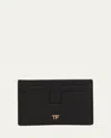 Tom Ford Tf Card Holder In Grained Leather