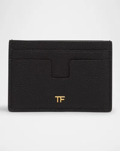 TOM FORD TF CARD HOLDER IN GRAINED LEATHER