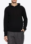 Tom Ford Embroidered Tf Sweater With Hood In Black