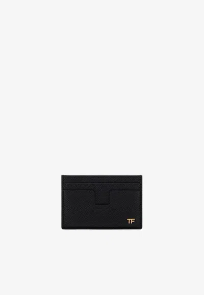 Tom Ford Tf Logo Leather Cardholder