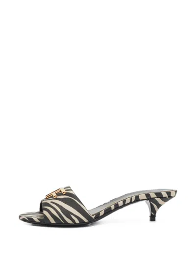 Pre-owned Tom Ford Tf Zebra-print Sandals In Neutrals