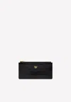 Tom Ford Tf Zipped Wallet In Croc Embossed Leather In Black