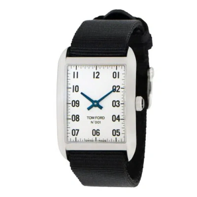 Pre-owned Tom Ford Tf0120103083 Bla Men's  001 White Dial Quartz Watch