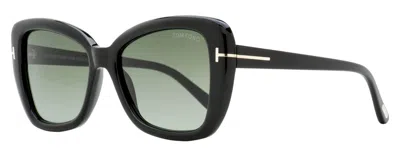 Tom Ford Tf1008 Butterfly Acetate Sunglasses In Black