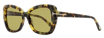 Tom Ford Tf1008 Butterfly Acetate Sunglasses In Brown