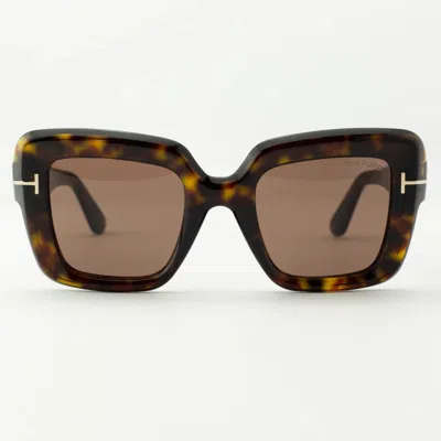 Tom Ford Tf1157 52j Sunglasses In Brown
