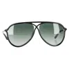 Tom Ford Tf206 Gradient Tint Maximillian Sunglasses In Black Metal