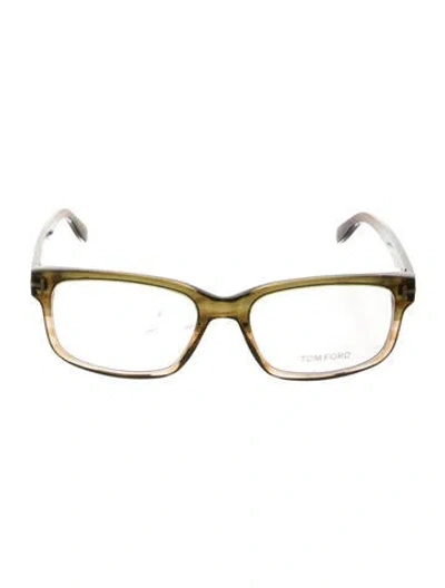 Pre-owned Tom Ford Tf5213 Square Eyeglasses In Brown