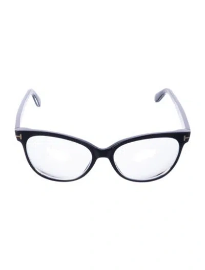Pre-owned Tom Ford Tf5291 Cat-eye Eyeglasses In Black