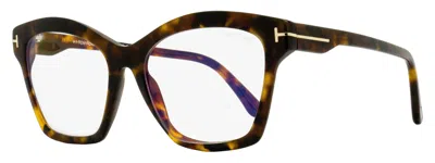 Tom Ford Tf5965b Blue Block Eyeglasses In Brown