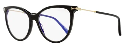 Tom Ford Tf5994-b Magnetic Clip-on Blue Block Eyeglasses In Black