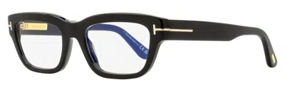 Tom Ford Tf6045-b Blue Block Rectangular Eyeglasses In Black