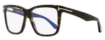 Tom Ford Tf6069-b Magnetic Clip-on Blue Block Eyeglasses In Black