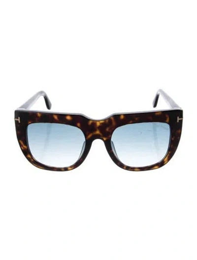 Pre-owned Tom Ford Thea Oversize Sunglasses In Multi
