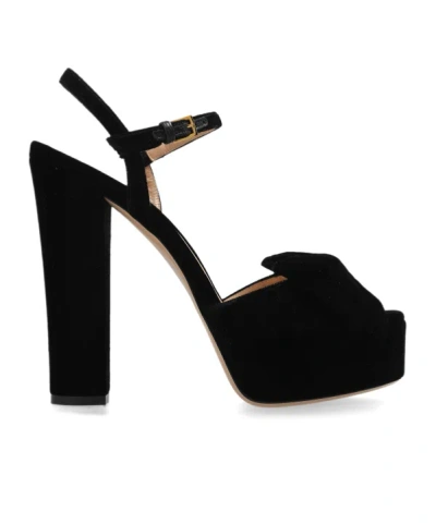 TOM FORD TOM FORD BOW-DETAILED PLATFORM SANDALS