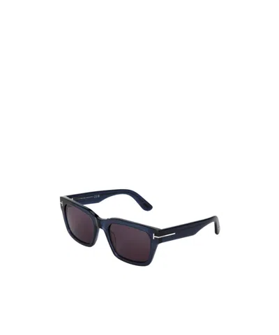 Tom Ford Thick-rimmed Square Sunglasses In White