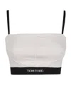 Tom Ford Modal Bra With Design And Adjustable Straps In Gray