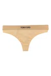 Tom Ford Thong Briefs Seamless Elastic Waistband In Neutral
