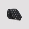 Tom Ford Polka Dot-jacquard Silk Tie In Black