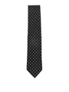 Tom Ford Polka Dot Pointed Tip Tie In Black